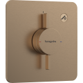 Смеситель hansgrohe DuoTurn Q для душа скрытого монтажа, бронза 75614140