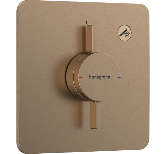 Смеситель hansgrohe DuoTurn Q для душа скрытого монтажа, бронза 75614140