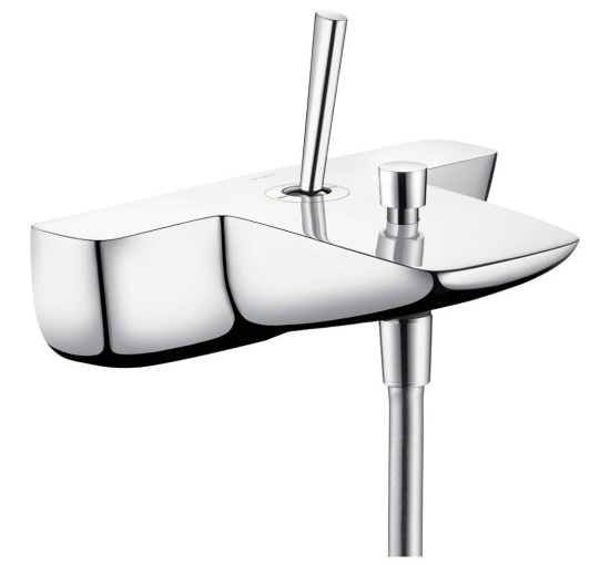 Змішувач для ванної одноважільний із коротким виливом HANSGROHE PuraVida хром латунь 15472000