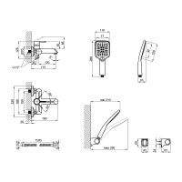 Смеситель для ванны Qtap Grand WCR 006