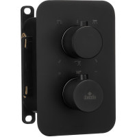 Термостатический смеситель скрытого монтажа с переключателем на душ Deante Box черный (BXY NEBT)