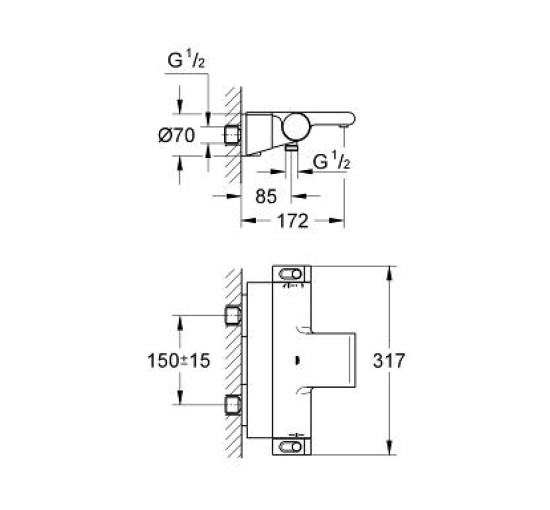 Термостат для ванны Grohe Grohtherm 2000 (34464001)