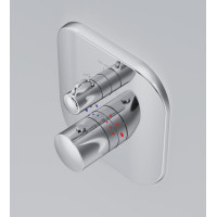 Смеситель для ванны/душа, монтируемый в стену, с термостатом AM.PM F3085500 Sensation