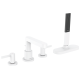 Смеситель Hansgrohe Finoris врезной на край ванны 4 отв с sBox Matt White (76444700)