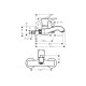 Смеситель Hansgrohe Metropol Classic для ванной Chrome/Gold Optic (31340090)