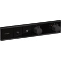 Термостат прихованого монтажу Hansgrohe RainSelect на 2 клавіші Matt Black (15380670)