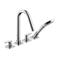 Змішувач Axor Citterio M для ванни врізний монтаж на плитку 4 отв. Chrome (34454000)