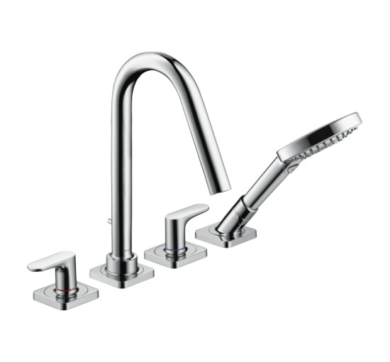 Змішувач Axor Citterio M для ванни врізний монтаж на плитку 4 отв. Chrome (34454000)