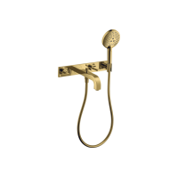 Змішувач Axor Citterio 222 Lever для ванни врізний зі стіни на 3 отвори Polished Golg Optic 39442990