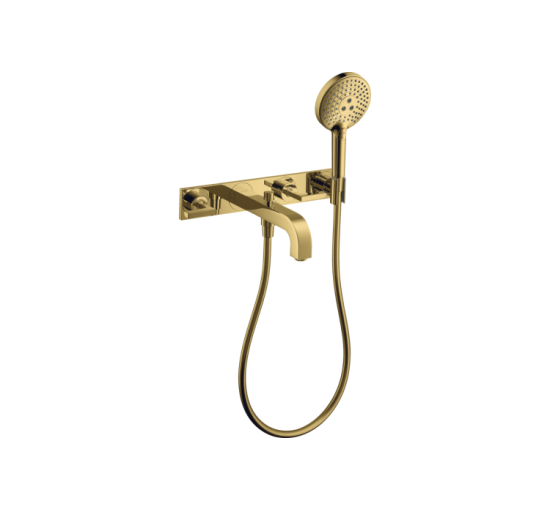 Смеситель Axor Citterio 222 Lever для врезной ванны со стены на 3 отверстия Polished Golg Optic 39442990