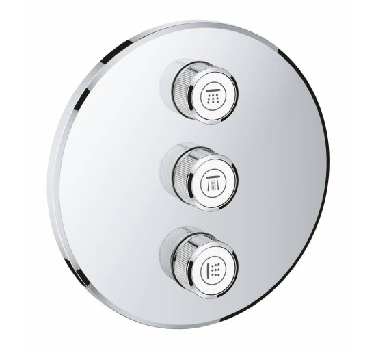 Зовнішня частина змішувача без прихованої частини GROHE Grohtherm SmartControl хром латунь 158мм 29122000