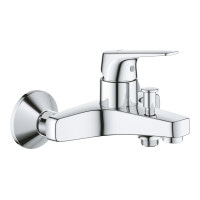 Смеситель для ванной однорычажный с коротким изливом GROHE BauFlow хром латунь 23601000