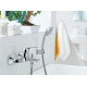 Смеситель для ванной однорычажный с коротким изливом GROHE BauFlow хром латунь 23601000