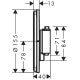 Термостат hansgrohe ShowerSelect Comfort Q для душа 15559670 чорний матовий