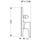Смеситель hansgrohe Metris для ванны 31484000 хром