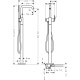 Смеситель hansgrohe Tecturis S для напольной ванны, белый матовый 73440700