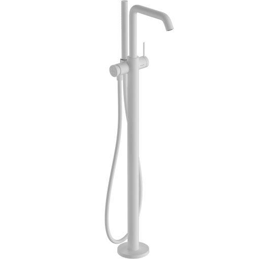 Смеситель hansgrohe Tecturis S для напольной ванны, белый матовый 73440700