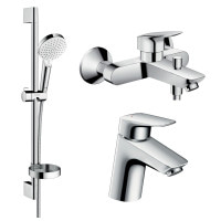 Набор смесителей для ванны HANSGROHE LOGIS хром латунь (71070000+71400000+26553400) 1222019