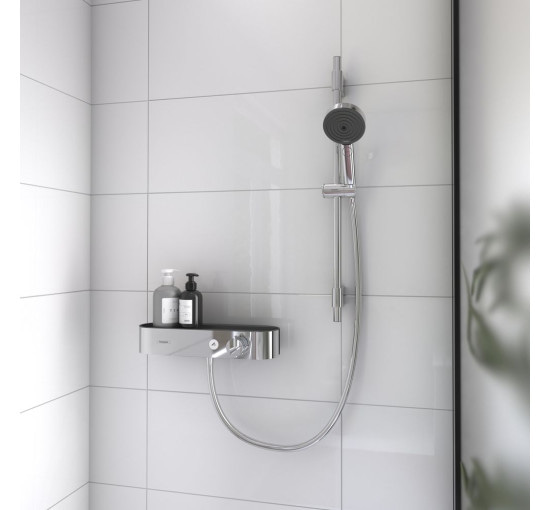 Змішувач для душу із термостатом HANSGROHE Pulsify хром латунь з душовим набором 24260000