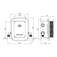 Бокс скрытого монтажа с переключателем на душ Deante Box (BXX X44M)