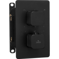 Термостатичний змішувач прихованого монтажу з перемикачем на душ Deante Box чорний (BXY NECT)