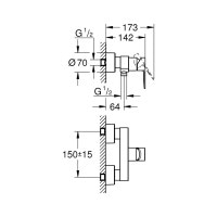 Смеситель для душа Grohe Lineare 33865001