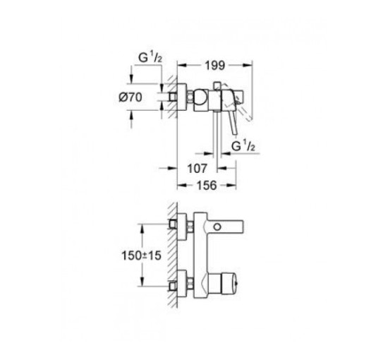 Смеситель для ванны Grohe Concetto (32211001)