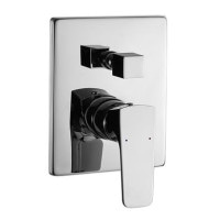 Смеситель скрытого монтажа для ванны на 2 канала IMPRESE VALTICE хром латунь 180x140мм VR-10320(Z)