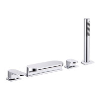 Змішувач для ванни Ravak Chrome CR 025.00 врізний (водоспад) з лійкою (X070073)