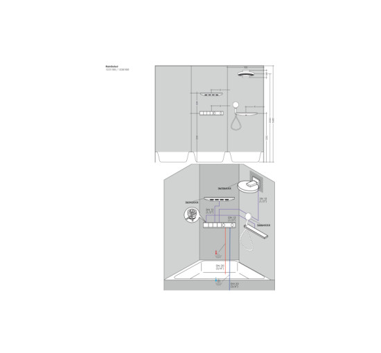 Термостат скрытого монтажа Hansgrohe RainSelect на 3 клавиши Chrome (15381000)