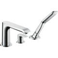 Змішувач Hansgrohe Metris врізний на край ванни 3 отвори (31190000)
