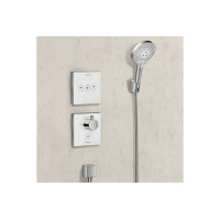 Термостат скрытого монтажа Hansgrohe ShowerSelect Glass Highﬂow White (15735400)