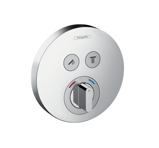 Змішувач Hansgrohe прихованого монтажу ShowerSelect S на 2 клавіші, верхня частина (15748000)