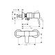 Змішувач Hansgrohe Metropol Classic для душу Chrome/Gold Optic (31360090)