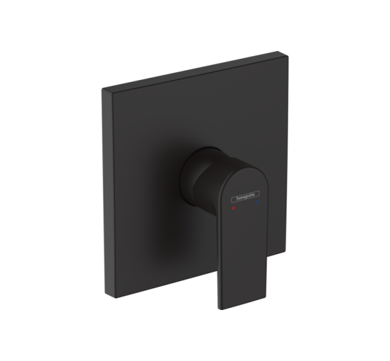 Змішувач Hansgrohe Vernis Shape прихованого монтажу для душу Matt Black (71668670)