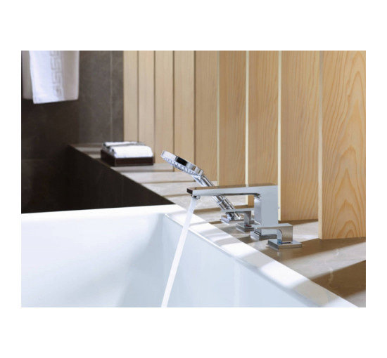 Смеситель Hansgrohe Metropol на край ванны на 4 отверстия Secuflex хромированный (32552000)