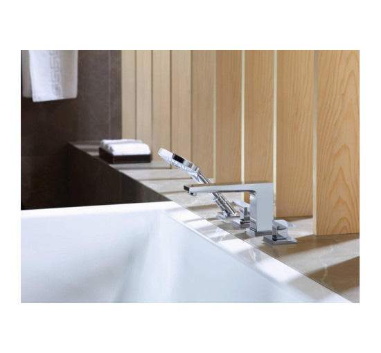 Смеситель Hansgrohe Metropol на край ванны на 4 отверстия Secuflex хромированный (32552000)