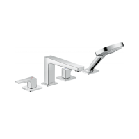 Змішувач Hansgrohe Metropol на край ванни на 4 отвори Secuflex хромований (32552000)