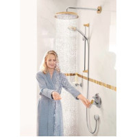 Смеситель скрытого монтажа HANSGROHE Metropol Classic золотой латунь 170мм 31345090+01800180