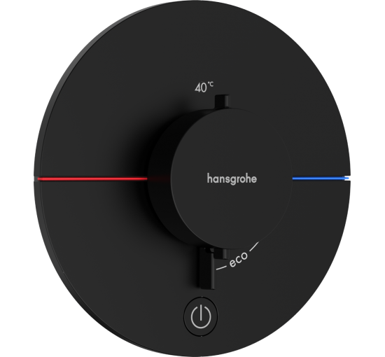 Термостат hansgrohe ShowerSelect Comfort S для душа 15562670 чорний матовий