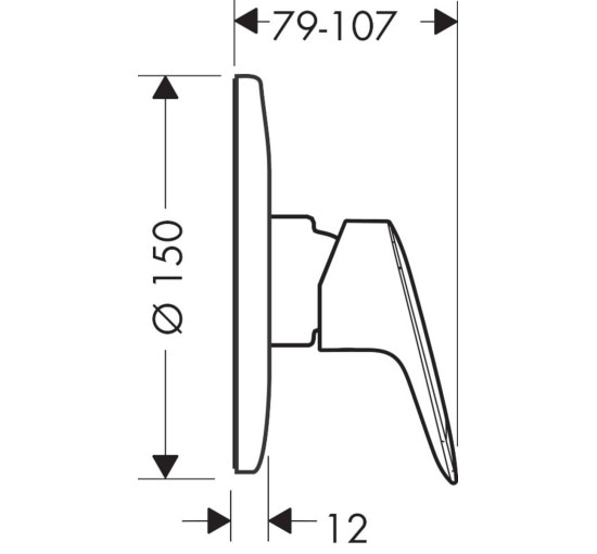 Змішувач hansgrohe Logis для душу 71606000 хром