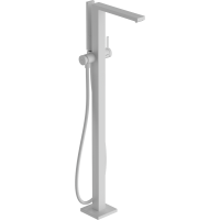 Смеситель hansgrohe Tecturis E для напольной ванны, белый матовый 73445700