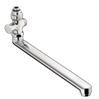 Гусь для смесителя HANSGROHE плоский для ванны 30см хром 14495000