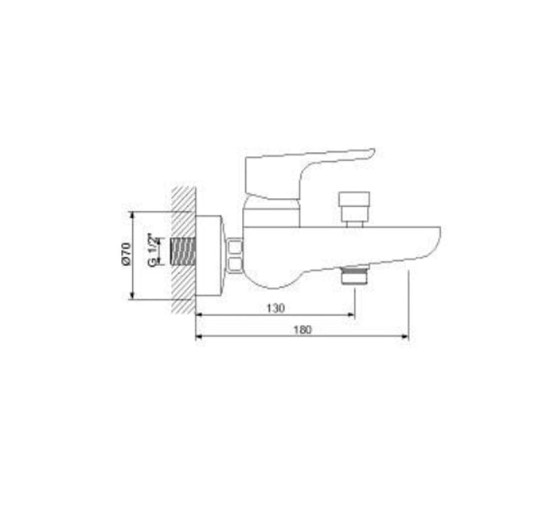 Змішувач для ванни NEWARC Loft 921511