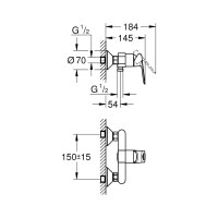 Змішувач для душу Grohe BauLoop 23634000