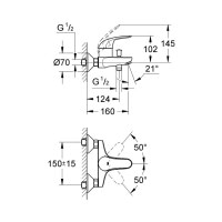 Змішувач для ванни Grohe Euroeco 32743000