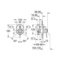 Смеситель для ванны Grohe BauClassic (29047000)