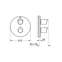 Термостат для ванны Grohe Grohtherm 2000 (19355001)