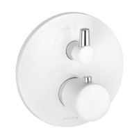 Змішувач для ванни і душу прихованого монтажу з термостатом Kludi Balance білий/хром (528309175)