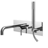 LIG 001 CR LIGHT Смеситель для ванны с ручным душем, хром